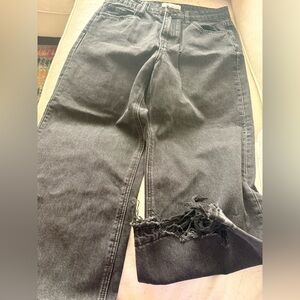 Distressed Black Jeans